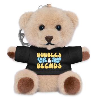Bubbles & Blends Handgemachte Seife Einseifen Seif - Teddy Schlüsselanhänger - Schwarz - Vorne