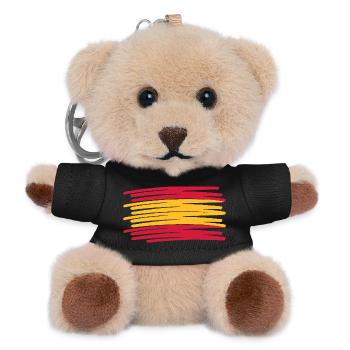 España bandera flag spain - Teddy Schlüsselanhänger - Schwarz - Vorne