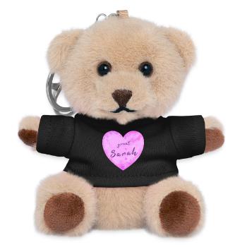 Sarah - Teddy Schlüsselanhänger - Schwarz - Vorne
