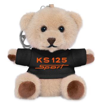Zündapp KS 125 Sport - Teddy Schlüsselanhänger - Schwarz - Vorne