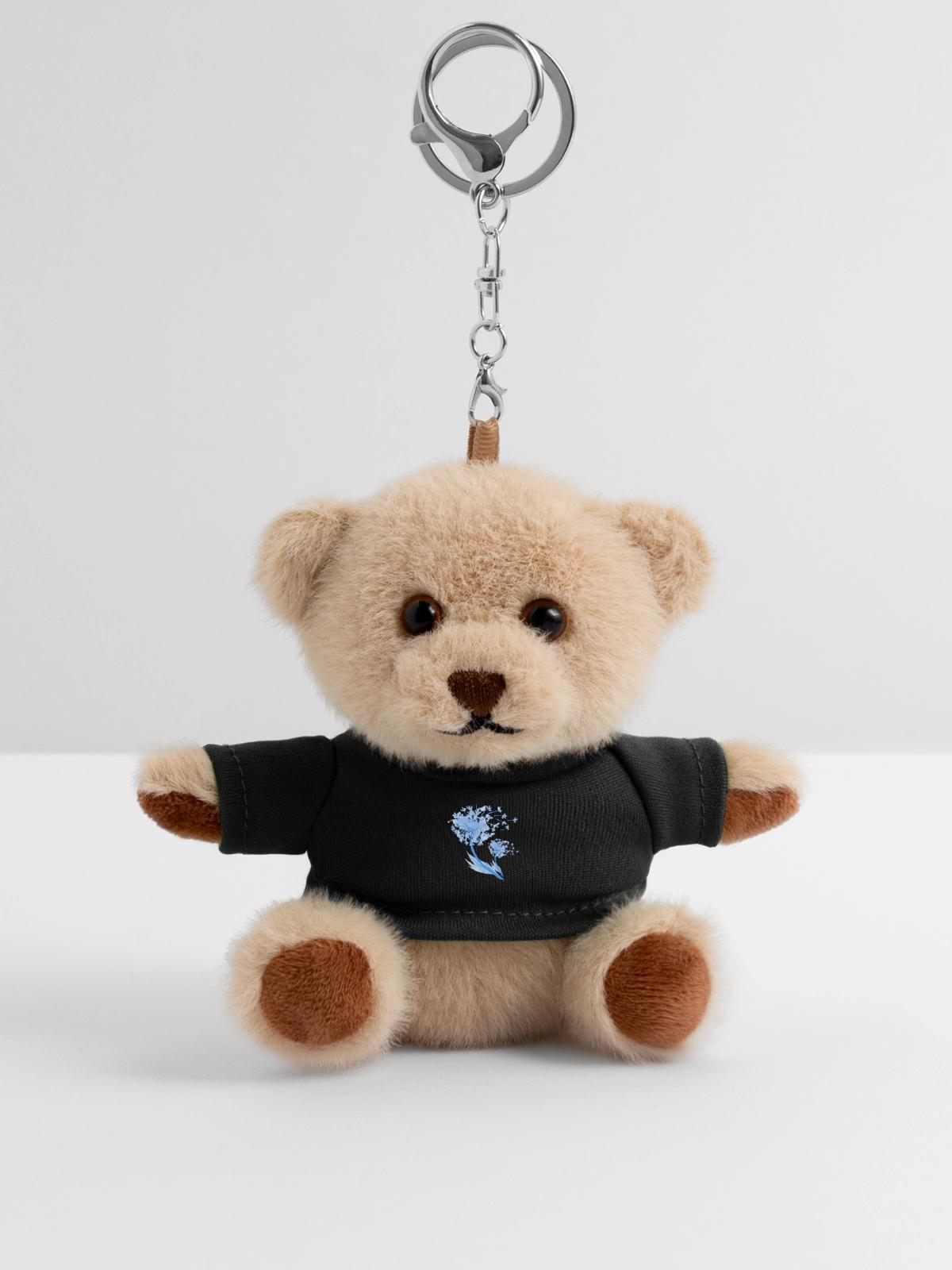 Pusteblume - Teddy Schlüsselanhänger - Schwarz - Vorne