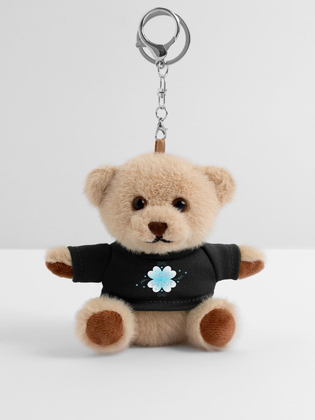baby boy - Teddy Schlüsselanhänger - Schwarz - Vorne