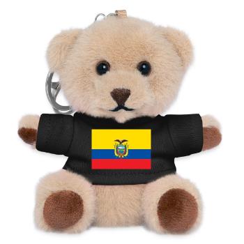 Ecuador - Teddy Schlüsselanhänger - Schwarz - Vorne