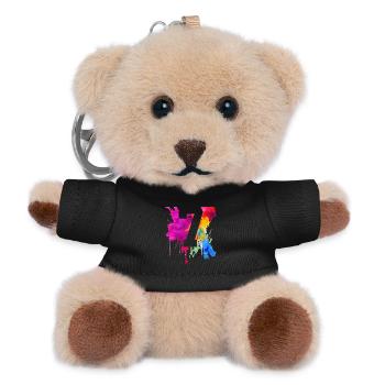 7 YEARS 7TH BIRTHDAY - Teddy Keyring - black - Front