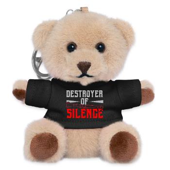 Zerstörer der Stille Klarinettist Instrumentalist - Teddy Schlüsselanhänger - Schwarz - Vorne