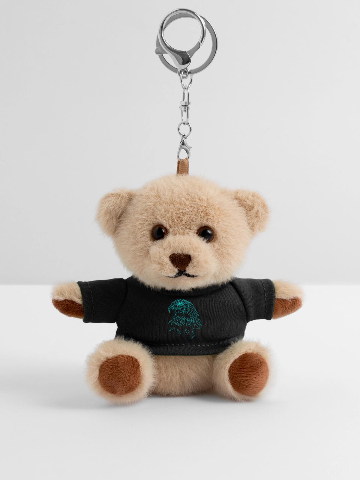 Adler geometrisch - Teddy Schlüsselanhänger - Schwarz - Vorne