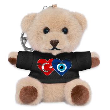 Türkei Nazarperle Herz used - Teddy Schlüsselanhänger - Schwarz - Vorne