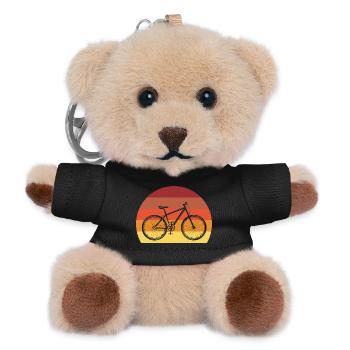 Fahrrad - Teddy Schlüsselanhänger - Schwarz - Vorne