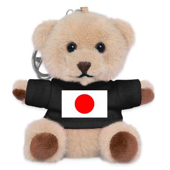 FLAGGE. JAPAN. JAPAN. ASIEN. ASIATISCH. SPORT - Teddy Schlüsselanhänger - Schwarz - Vorne