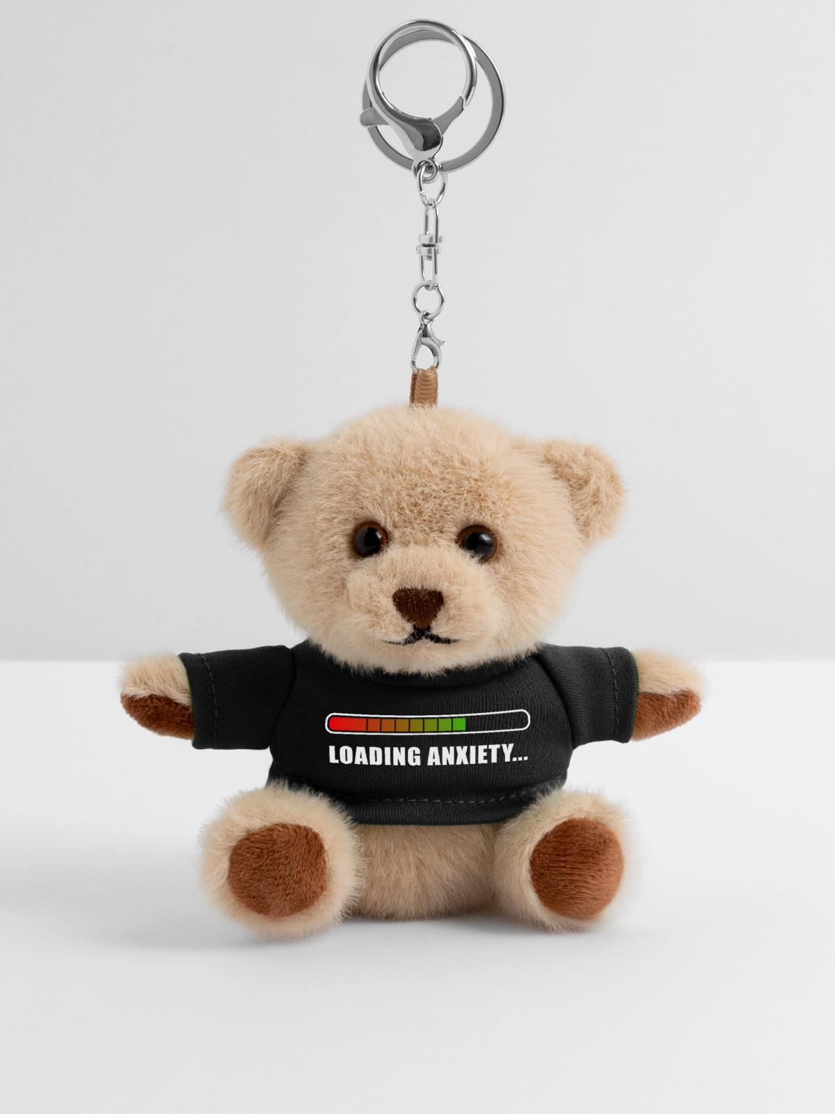 Loading Anxiety... - Teddy Schlüsselanhänger - Schwarz - Vorne