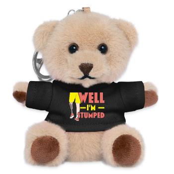 Ich bin ratlos Amputierte Amputierte Chirurgie - Teddy Schlüsselanhänger - Schwarz - Vorne