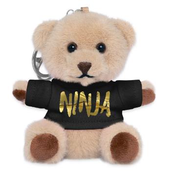Ninja Gold Brush Script - Teddy Schlüsselanhänger - Schwarz - Vorne