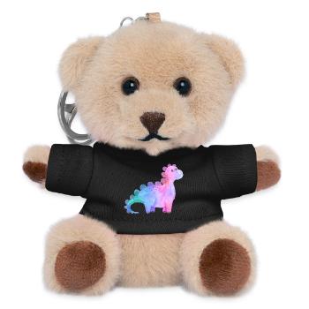 Dino - Teddy Schlüsselanhänger - Schwarz - Vorne