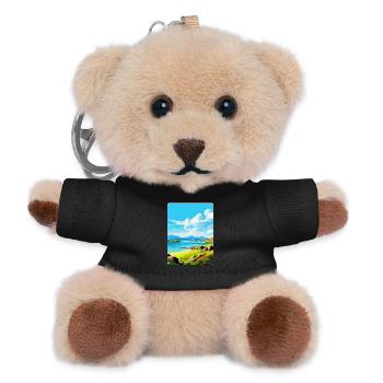 Isle Of Jura Scotland Uk Vintage Travel Poster WPA - Teddy Keyring - black - Front