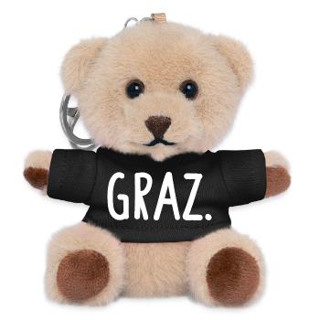 Graz Österreich Fancy - Teddy Schlüsselanhänger - Schwarz - Vorne