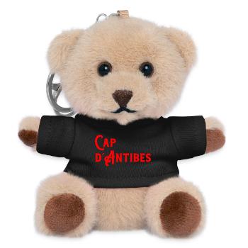 Cap d`Antibes, France - Teddy Schlüsselanhänger - Schwarz - Vorne