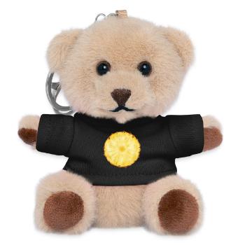Ananas - Teddy Schlüsselanhänger - Schwarz - Vorne