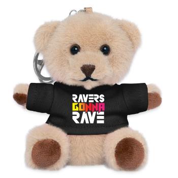 Ravers Gonna Rave - Teddy Schlüsselanhänger - Schwarz - Vorne