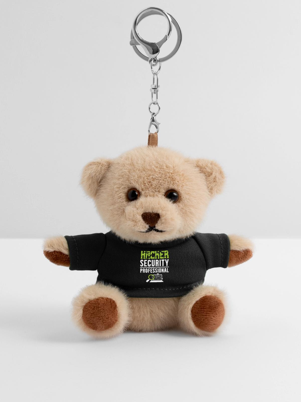 Hacker Security Professional - Teddy Schlüsselanhänger - Schwarz - Vorne