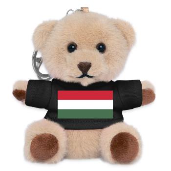 Ungarn - Teddy Schlüsselanhänger - Schwarz - Vorne