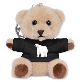 Polarbär Eisbär Nordpol - Teddy Schlüsselanhänger - Schwarz - Vorne