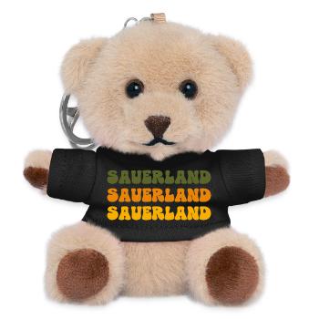 Schriftzug Sauerland - Teddy Schlüsselanhänger - Schwarz - Vorne