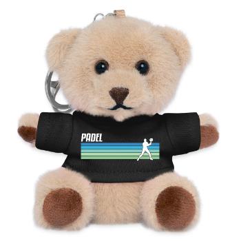 Padel Padelspieler Padeltennis Paddle Padeltrainer - Teddy Schlüsselanhänger - Schwarz - Vorne