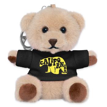 California Bear USA Staat Amerika kalifornisch - Teddy Schlüsselanhänger - Schwarz - Vorne