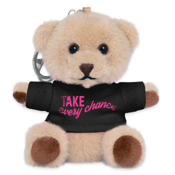 Take every Chance  - Teddy Schlüsselanhänger - Schwarz - Vorne