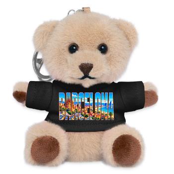 Barcelona-33cm - Teddy Schlüsselanhänger - Schwarz - Vorne