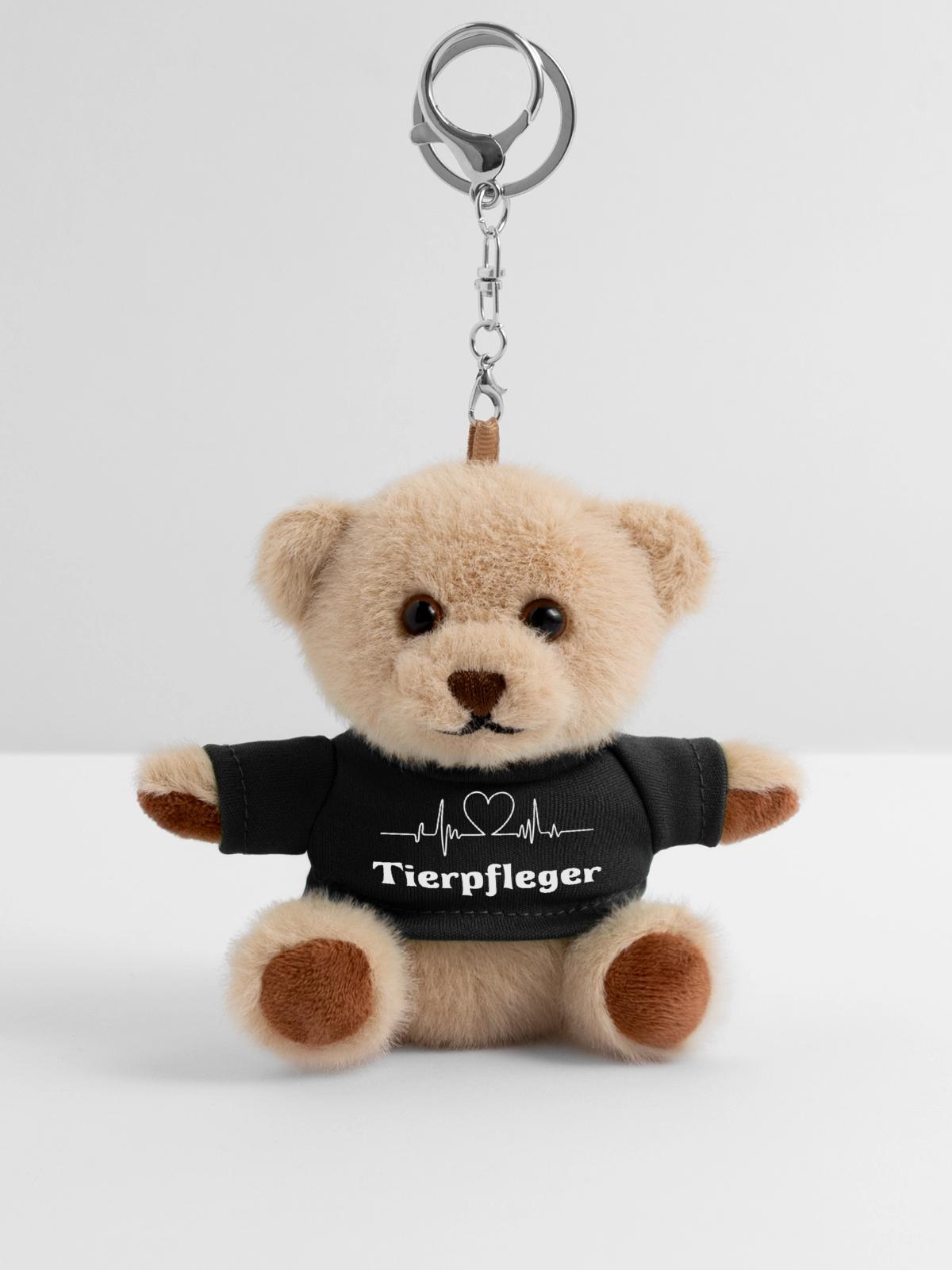 Tierpfleger - Teddy Schlüsselanhänger - Schwarz - Vorne