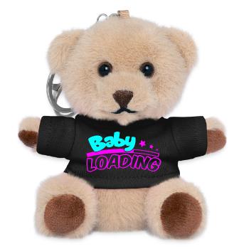 Baby Loading Neon Logo - Teddy Schlüsselanhänger - Schwarz - Vorne