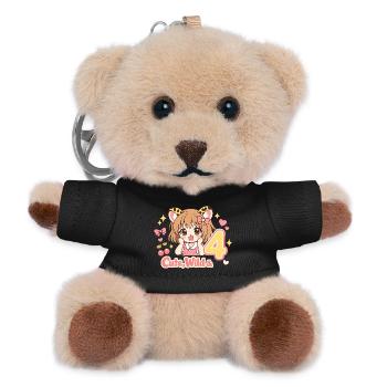 Cute Wild & 4 Leopard Girl Theme - Teddy Schlüsselanhänger - Schwarz - Vorne