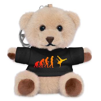 Geschenkidee für einen Hip-Hop-Tänzer mit B-Boying - Teddy Schlüsselanhänger - Schwarz - Vorne