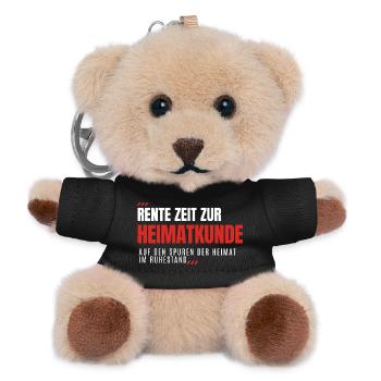 Rente Zeit Zur HEIMATKUNDE - Teddy Schlüsselanhänger - Schwarz - Vorne