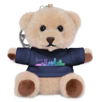 München skyline - Teddy Schlüsselanhänger - Navy - Vorne