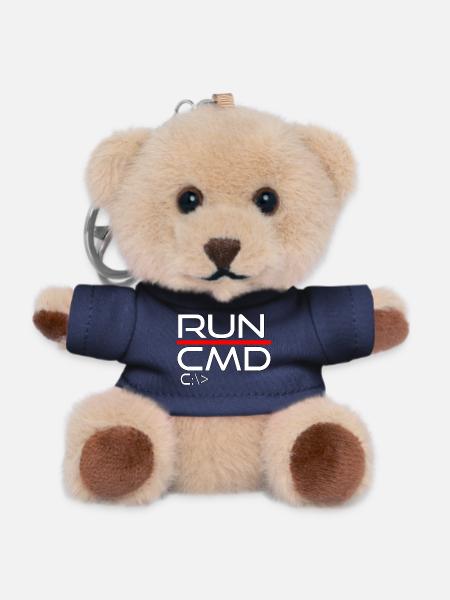run cmd - Teddy Schlüsselanhänger - Navy