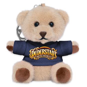 Duderstadt Meine Heimat – Retro Schriftzug - Teddy Schlüsselanhänger - Navy - Vorne