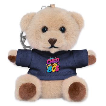 Kind der 80er – Child of the 80s Retro Neon - Teddy Schlüsselanhänger - Navy - Vorne