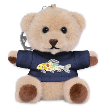 Koi-BogenBunter Spritzer - Teddy Schlüsselanhänger - Navy - Vorne
