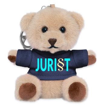 Jurist Paragraf Jura - Teddy Schlüsselanhänger - Navy - Vorne