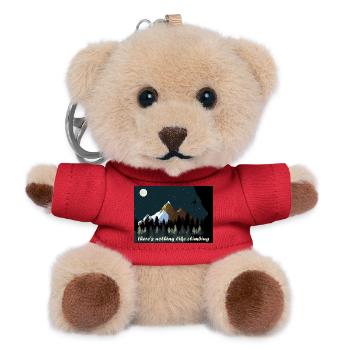 Klettern - Teddy Schlüsselanhänger - Rot - Vorne