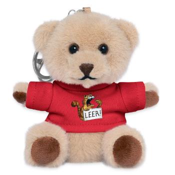 hungrige Katze (leer) - Teddy Schlüsselanhänger - Rot - Vorne