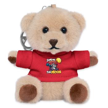 Jemand hat den Mond bewegt - Teddy Schlüsselanhänger - Rot - Vorne