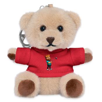 Könige Golf / Golfer King - Teddy Schlüsselanhänger - Rot - Vorne
