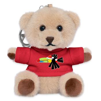 Weihnachtskielschnabel-Tukan - Teddy Schlüsselanhänger - Rot - Vorne