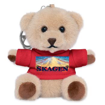 Skagen – Grenen und zwei Meere in Farbe - Teddy Schlüsselanhänger - Rot - Vorne