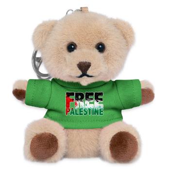 free Palestine - Teddy Keyring - green - Front