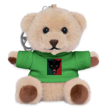 Rätselhafter Jaguar Urwaldnacht - Teddy Schlüsselanhänger - Grün - Vorne