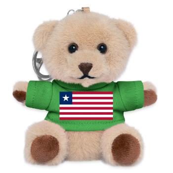Liberia - Teddy Schlüsselanhänger - Grün - Vorne